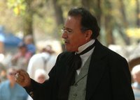 costumed docent at Marshall Park event