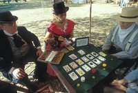 playing poker in the park