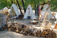 mining town tent city in Coloma