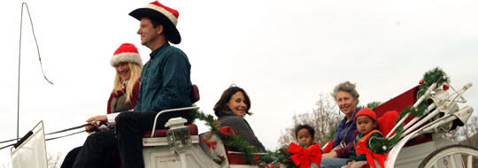 holiday buggy ride at Christmas in Coloma