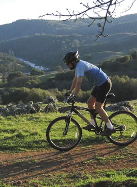 mountain biking at Cronan Ranch near Coloma