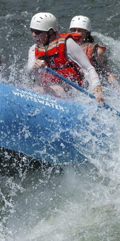 California whitewater rafting on the American River