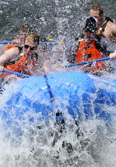 whitewater rafting on South Fork American River