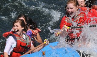 rafting Satan's Cesspool rapid on the South Fork American