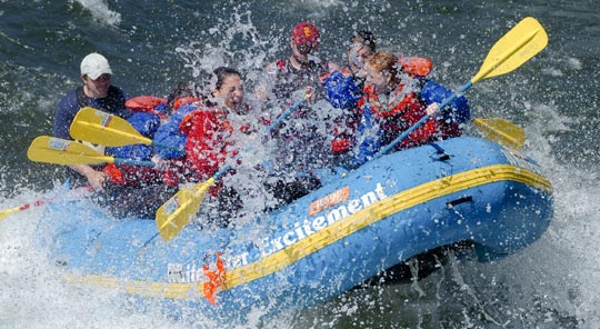 California whitewater rafting on the American River